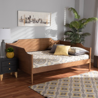 Baxton Studio MG0016-1-Walnut-Daybed-Full Baxton Studio Alya Classic Traditional Farmhouse Walnut Brown Finished Wood Full Size Daybed